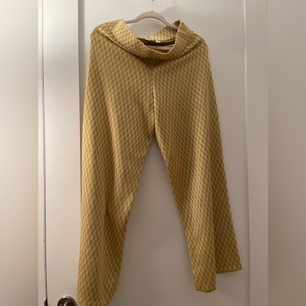 ZARA palazzo elastic waist pants size L